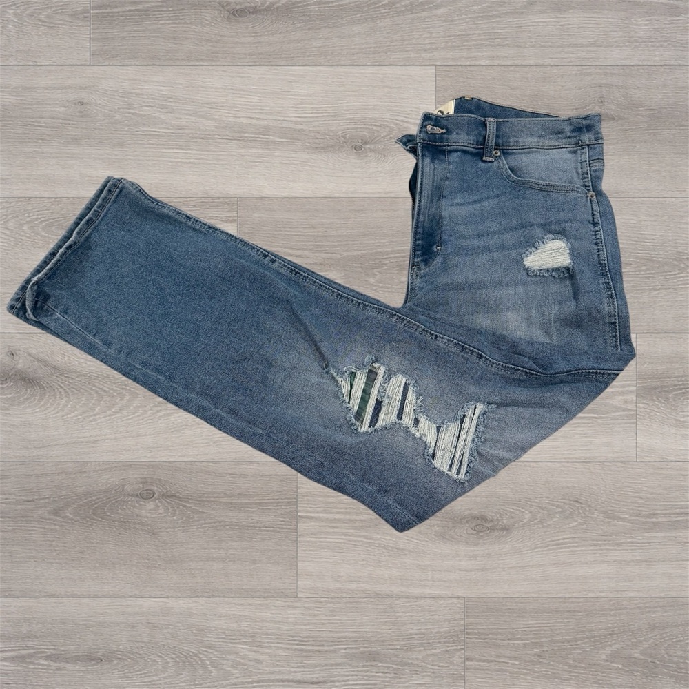 Y2K Jordache Vintage Women's Straight Leg Blue Jeans High Waist Size 16